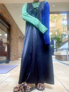 「ランジェリーワンピース」｜くみこさん（レディース・150cm）の冬コーディネート