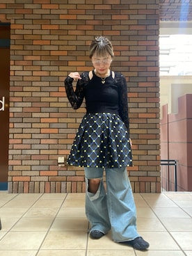 「アイテム（その他トップス）」を使った、くみこさん（レディース・150cm）の夏コーディネート
