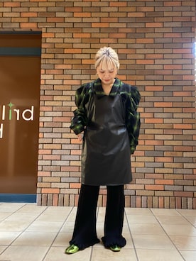 「アイテム（チュニック）」を使った、くみこさん（レディース・150cm）の秋コーディネート