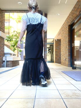 「HELK（ヘルク）のアイテム（トップス）」を使った、くみこさん（レディース・150cm）の夏コーディネート