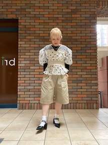 MAISON SPECIAL（メゾンスペシャル）の「2way Sleeve Dot Ruffle