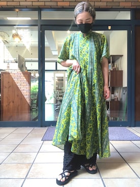 ワンピース ドレスを使った インド綿 の人気ファッションコーディネート Wear