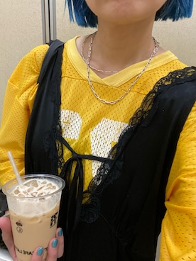 「ランジェリーワンピース」｜くみこさん（レディース・150cm）の夏コーディネート