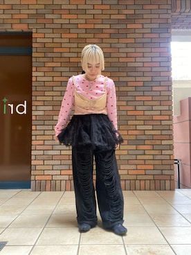 「アイテム（キャミソール）」を使った、くみこさん（レディース・150cm）の冬コーディネート