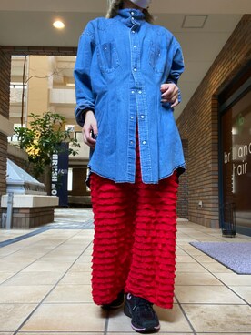 「Bonum（ボナム）のアイテム」を使った、くみこさん（レディース・150cm）の春コーディネート