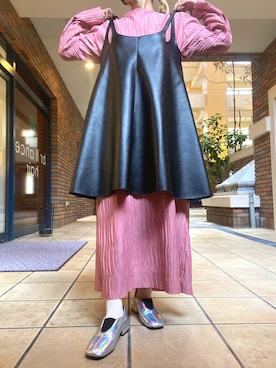 「HELK（ヘルク）のアイテム（ワンピース/ドレス）」を使った、くみこさん（レディース・150cm）の冬コーディネート