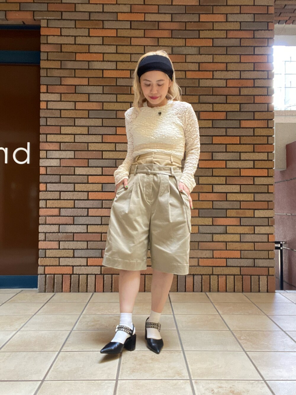 2way Double Waist Curve Shorts/2WAYダブルウエストカーブハーフ