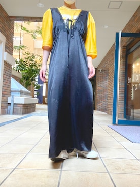 「ランジェリーワンピース」｜くみこさん（レディース・150cm）の夏コーディネート