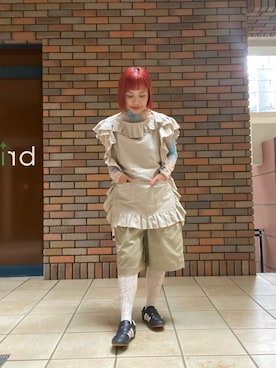 「アイテム（タイツ/ストッキング）」を使った、くみこさん（レディース・150cm）の秋コーディネート