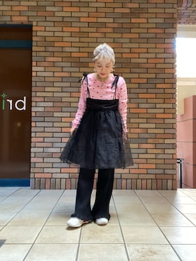 「アイテム（アクセサリー）」を使った、くみこさん（レディース・150cm）の秋コーディネート