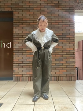 「yae（ヤエ）のアイテム」を使った、くみこさん（レディース・150cm）の春コーディネート