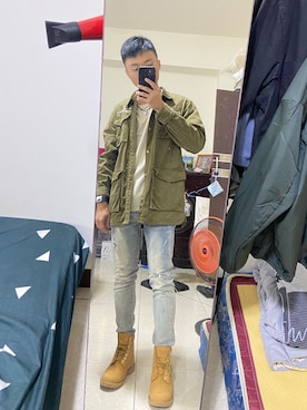 「VANS（バンズ）のアイテム（ジャケット/アウター）」を使った、0zzzy1さん（メンズ・173cm）の夏コーディネート