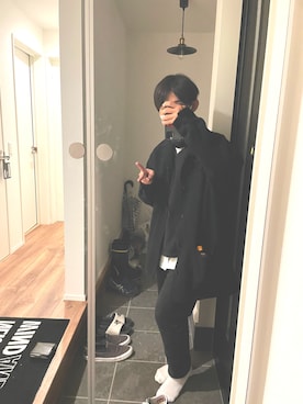 「VANS（バンズ）のアイテム（レッグウェア）」を使った、hinatasakuさん（メンズ・171cm）の冬コーディネート