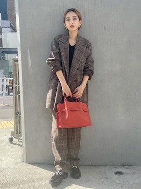 「NOMINE（ノミネ）のアイテム（テーラードジャケット）」を使った、eriさん（レディース・156cm）の夏コーディネート