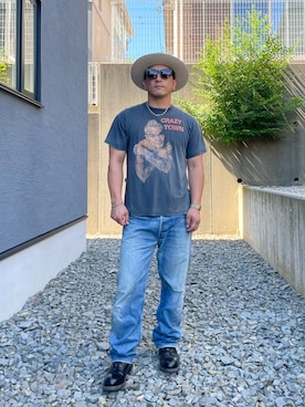 「アイテム（ブーツ）」を使った、Yukkunさん（メンズ・172cm）の夏コーディネート