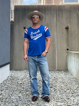 「アイテム（Tシャツ/カットソー）」を使った、Yukkunさん（メンズ・172cm）の夏コーディネート