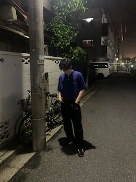 「CHAPS（チャップス）のアイテム（トップス）」を使った、ttt_me.10さん（メンズ・175cm）の夏コーディネート