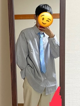 「アイテム（イヤリング）」を使った、りょうかさん（メンズ・167cm・10代）の秋コーディネート
