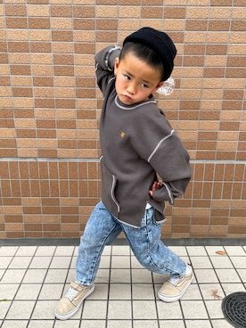 「ストリート系男子」｜jdakkaさん（キッズ・120cm）の春コーディネート