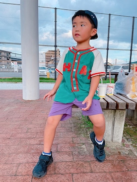 「THEPARKSHOP」｜jdakkaさん（キッズ・110cm）の夏コーディネート