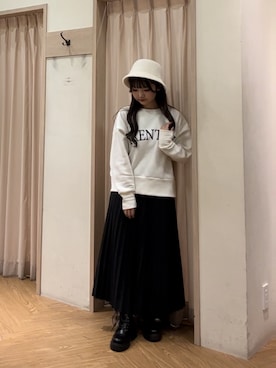 「Te chichi TERRASSE（テチチテラス）のアイテム（帽子）」を使った、SAKURAさん（レディース・152cm）の秋コーディネート