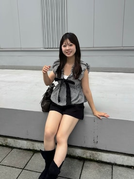 「WEGO（ウィゴー）のアイテム（パンツ）」を使った、こころさん（レディース・156cm）の秋コーディネート