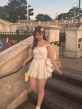 「ディズニーコーデ」｜こころさん（レディース・156cm・10代）の夏コーディネート