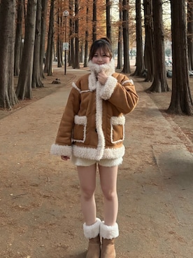 「アイテム（ブーツ）」を使った、こころさん（レディース・156cm・10代）の冬コーディネート