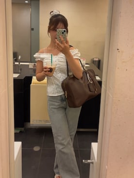 「アイテム（ボストンバッグ）」を使った、こころさん（レディース・156cm・10代）の秋コーディネート