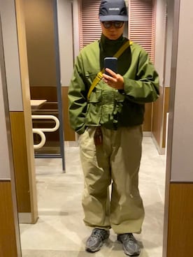 「coen（コーエン）のアイテム（ジャケット/アウター）」を使った、豪さん（メンズ・170cm）の秋コーディネート