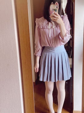 「axes femme POETIQUE（アクシーズファムポエティック）のアイテム（トップス）」を使った、猫神ちゃんさん（レディース・166cm）の秋コーディネート