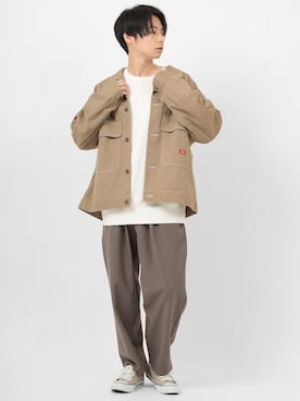 「Dickies（ディッキーズ）のアイテム（ジャケット/アウター）」を使った、kaiさん（メンズ・170cm）の秋コーディネート