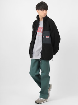 「BEN DAVIS（ベンデイビス）のアイテム（ブルゾン）」を使った、kaiさん（メンズ・170cm）の冬コーディネート