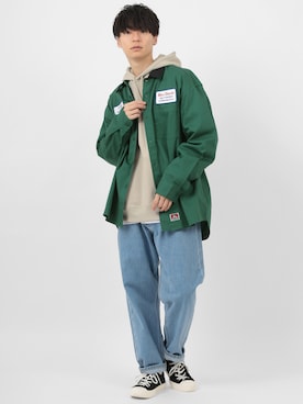 「BEN DAVIS（ベンデイビス）のアイテム（トップス）」を使った、kaiさん（メンズ・170cm）の冬コーディネート