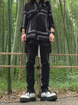 「fog（フォグ）のアイテム」を使った、Harukiさん（メンズ・172cm）の夏コーディネート