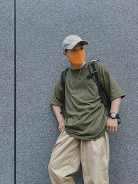 「PUMA（プーマ）のアイテム（帽子）」を使った、xiiiiiiiiuさん（メンズ・165cm）の春コーディネート
