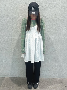 「HELLO.SANFRANCISCO（ハローサンフランシスコ）のアイテム（トップス）」を使った、あやさん（レディース・160cm）の春コーディネート