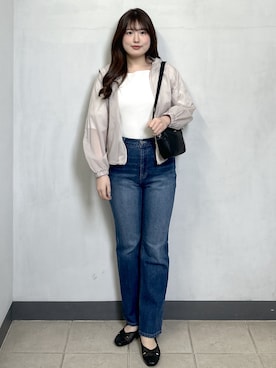 「index（インデックス）のアイテム（ブルゾン）」を使った、38syk1さん（レディース・163cm）の春コーディネート
