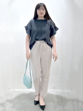 「smart pink（スマートピンク）のアイテム」を使った、Sayaさん（レディース・163cm）の春コーディネート