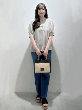 「smart pink（スマートピンク）のアイテム」を使った、Sayaさん（レディース・163cm）の春コーディネート