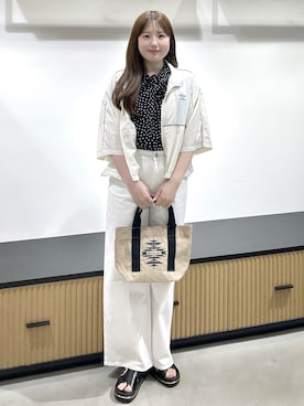 「UMBRO（アンブロ）のアイテム」を使った、Sayaさん（レディース・163cm）の夏コーディネート