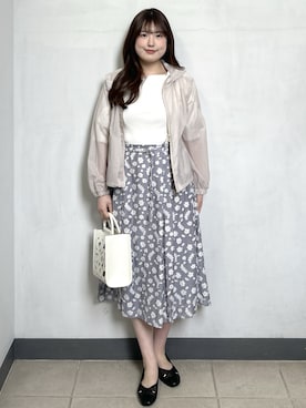 「index（インデックス）のアイテム（ブルゾン）」を使った、38syk1さん（レディース・163cm）の春コーディネート