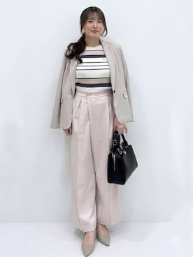 「index（インデックス）のアイテム（テーラードジャケット）」を使った、38syk1さん（レディース・163cm）の春コーディネート
