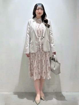 「index（インデックス）のアイテム（テーラードジャケット）」を使った、38syk1さん（レディース・163cm）の春コーディネート
