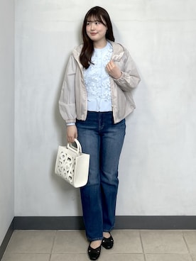 「index（インデックス）のアイテム（ブルゾン）」を使った、38syk1さん（レディース・163cm）の春コーディネート