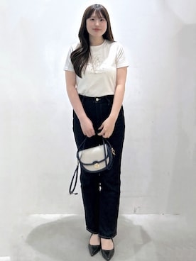 「smart pink（スマートピンク）のアイテム」を使った、Sayaさん（レディース・163cm）の春コーディネート