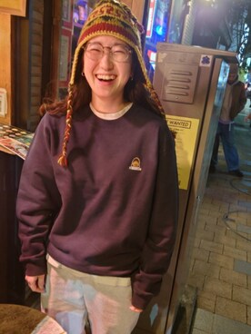 「アイテム（スウェット、その他）」を使った、komeshigeさん（レディース・155cm）の春コーディネート