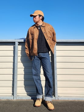 「Levi's（リーバイス）のアイテム（パンツ）」を使った、tulipさん（メンズ・165cm）の冬コーディネート