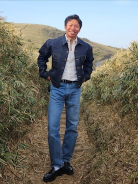 「Lee（リー）のアイテム（ジャケット/アウター）」を使った、tulipさん（メンズ・165cm）の春コーディネート