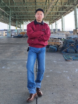 「Wrangler（ラングラー）のアイテム」を使った、tulipさん（メンズ・165cm）の冬コーディネート